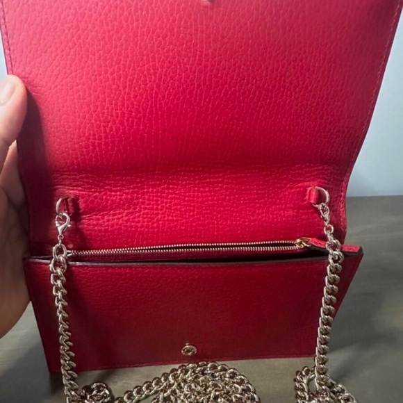 Red Gucci Betty Wallet on Chain WOC Like 🆕 - Picture 9 of 9